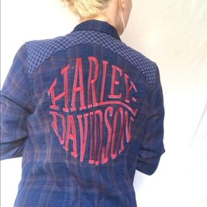 BNWT Harley Davidson plaid